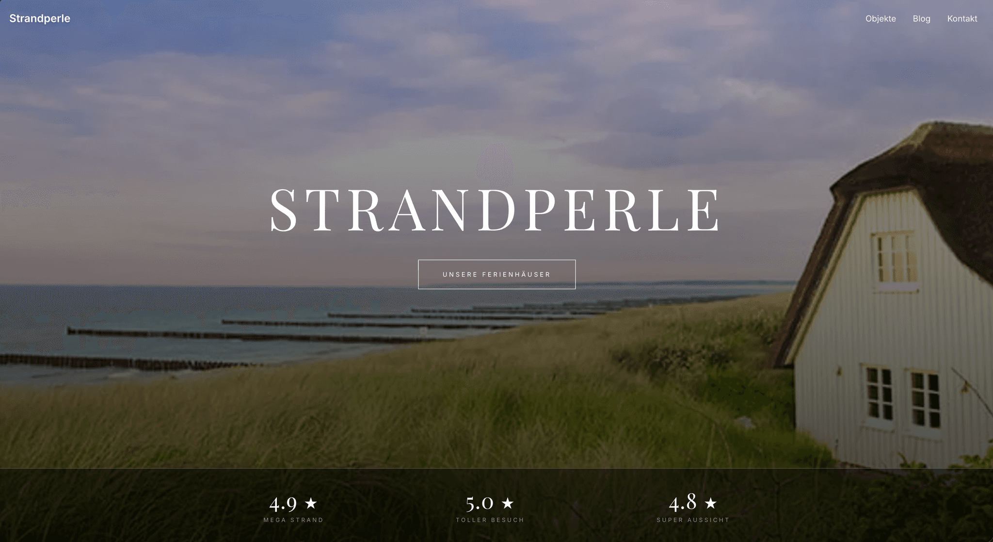 Website von Strandperle